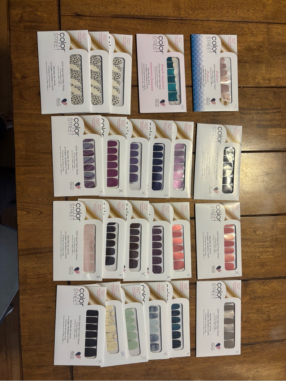 Color Street Sparkling Rose Gold & Teal Pedicure Strips